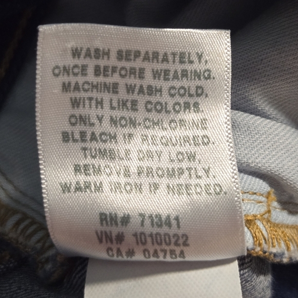 L.L. Bean Petite Women Classic Fit Dark Wash Straight Ankle Denim Jeans Size 10 - Picture 8 of 9